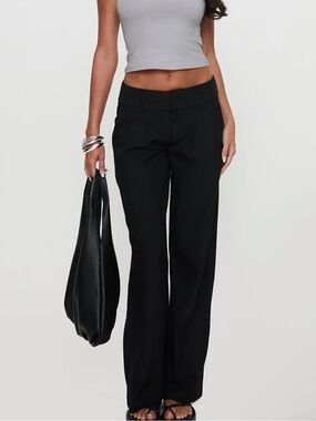 Two Lovers Low Rise Pants Black Petite